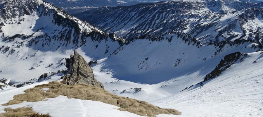 Descens de la gran pala cimera SE.