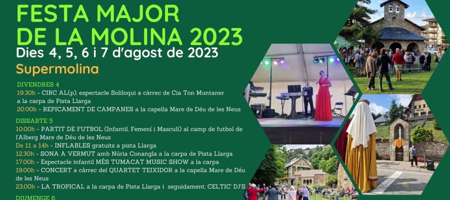 MITJA PG H festa major de la molina cartell