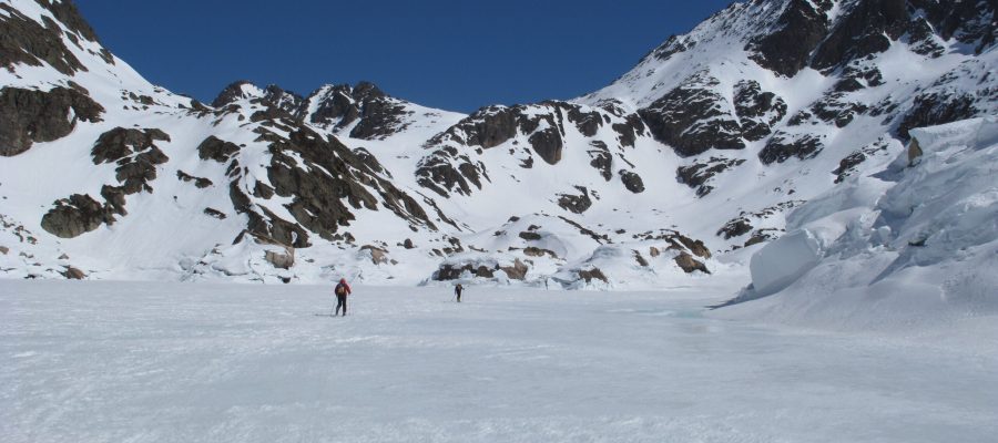 Travessant el primer estany de Junclar