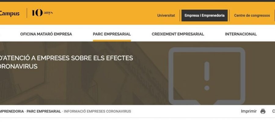 |Web tecnocampus ajuda pimes