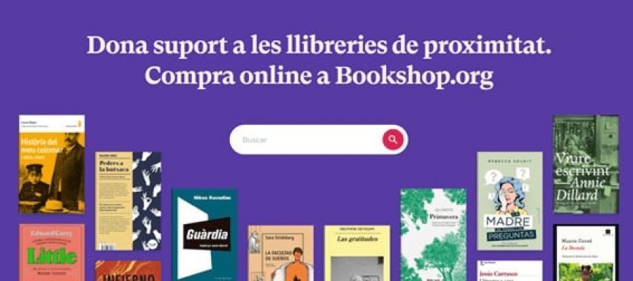 Imatge de la plataforma de venda de llibres Bookshop.org en català. 12 d'abril del 2021 (horitzontal)