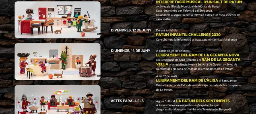 Cartell oficial de La Patum confinada del 10 al 14 de juny